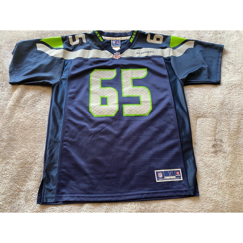 NFL ProbLine Seahawks 65 Patrick Lewis Jersey Football Men XL s12